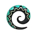 3 cm Espiral Azul / 009 - PLCi01