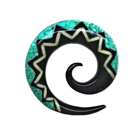 3 cm Espiral Azul / 009 - PLCi01