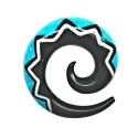 3,5 cm Espiral Azul / 010 - PLCi01