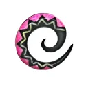 2,5 cm Pink Spirale / 012 - PLCi01