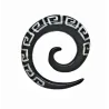 3 cm Weisse Spirale / 014 - PLCi01