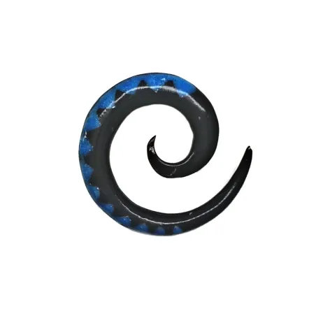 2 cm Blau Spirale / 016 - PLCi01