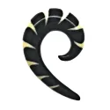 4,5 cm Espiral Branca / 020 - PLCi01