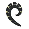 4,5 cm Espiral Branca / 020 - PLCi01