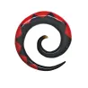 3,5 cm Espiral Vermelha / 022 - PLCi01