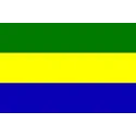Flagge von Gabun -. bijouxbijoux.ch