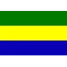 Flagge von Gabun -. bijouxbijoux.ch