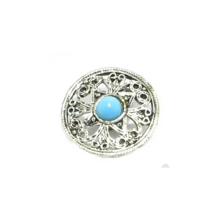 clip d'oreilles argentées et bleus pour 9 francs.-bijouxbijoux.ch
