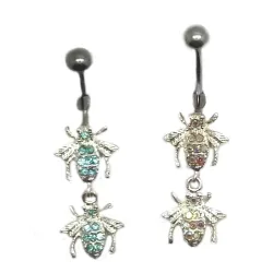 Brrr-piercing de nombril avec des araignées-bijouxbijoux.ch-si vous osez?