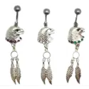  piercing de nombril tête d'aigle ,vraiment super,bijouxbijoux.ch,pas cher
