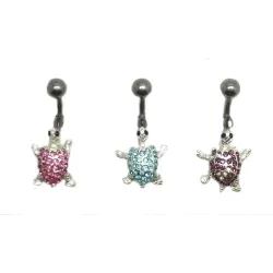piercing de nombril tortue.acier 316 L.-bijouxbijoux.ch