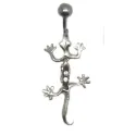 Piercing de nombril joli Geco,mobile,pour vous plaire de suite.-bijouxbijoux.ch