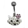 très joli piercing de nombril Hello K .bon prix .- bijouxbijouxch