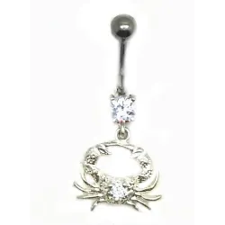 piercing de nombril crabe de qualité et pas cher du tout.-bijouxbijoux.ch