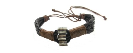 Pulseiras de couro (feito à mão)